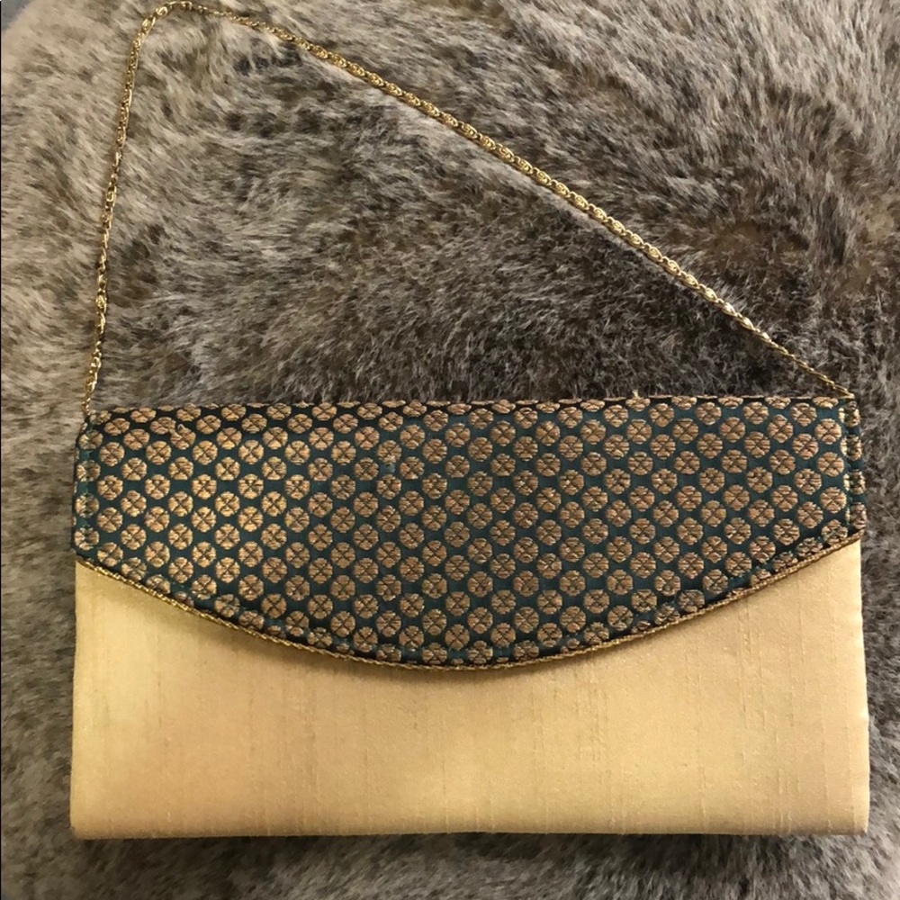 Beautiful gold clutch
